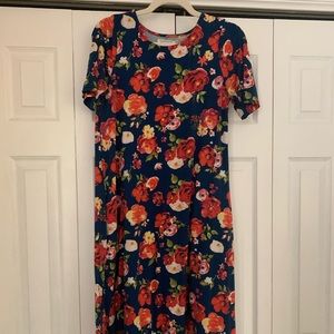 Sweet Salt Blue Floral Midi Dress